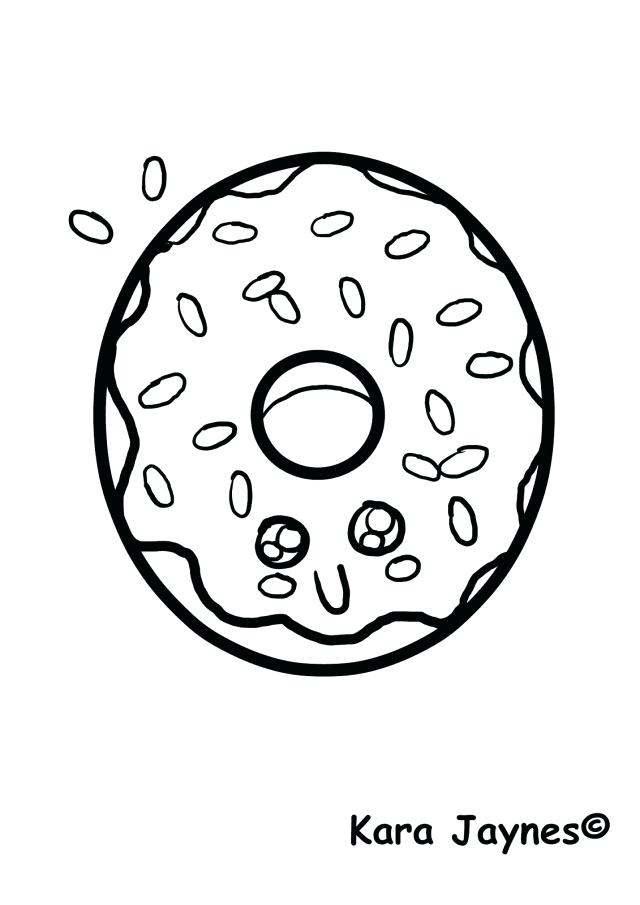 Printable Donut Coloring Pages at GetColorings.com   Free printable ...