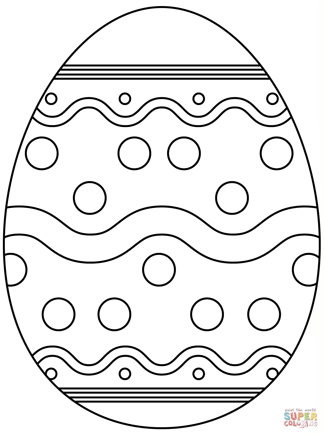 Printable Easter Egg Coloring