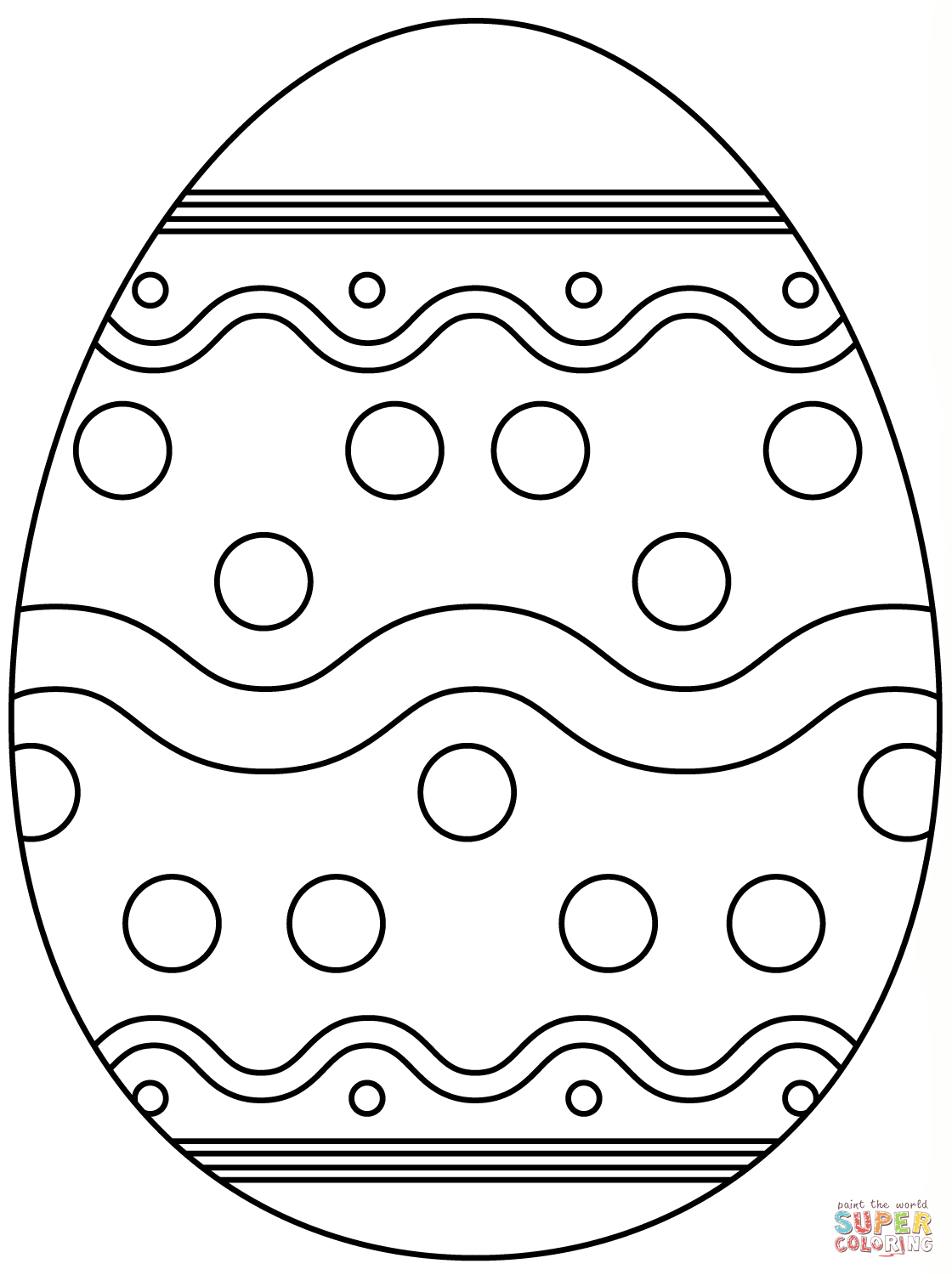 Free Printable Easter Eggs Coloring Pages