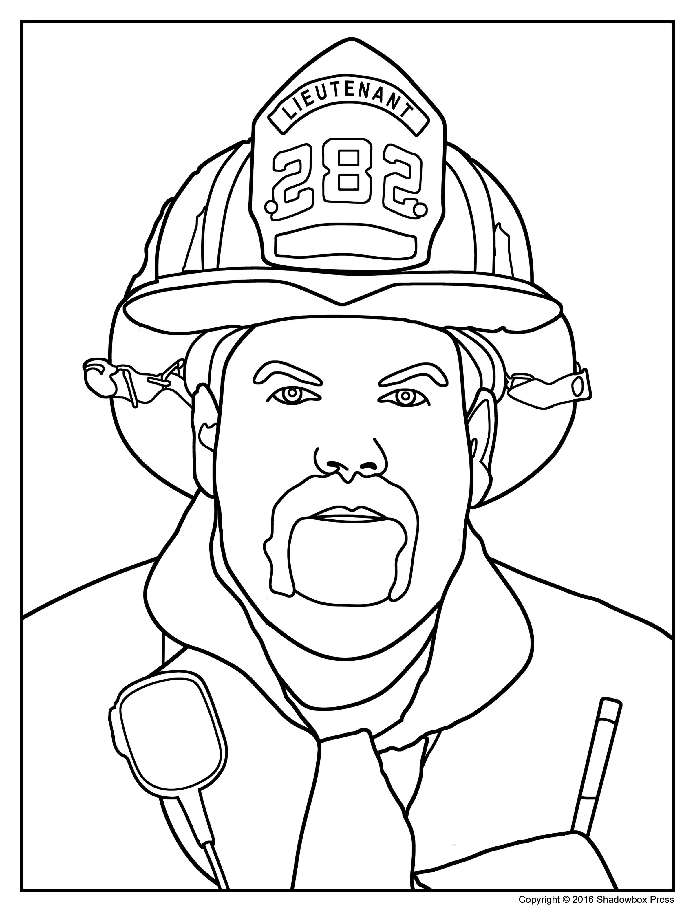 Printable Firefighter Coloring Pages at Free