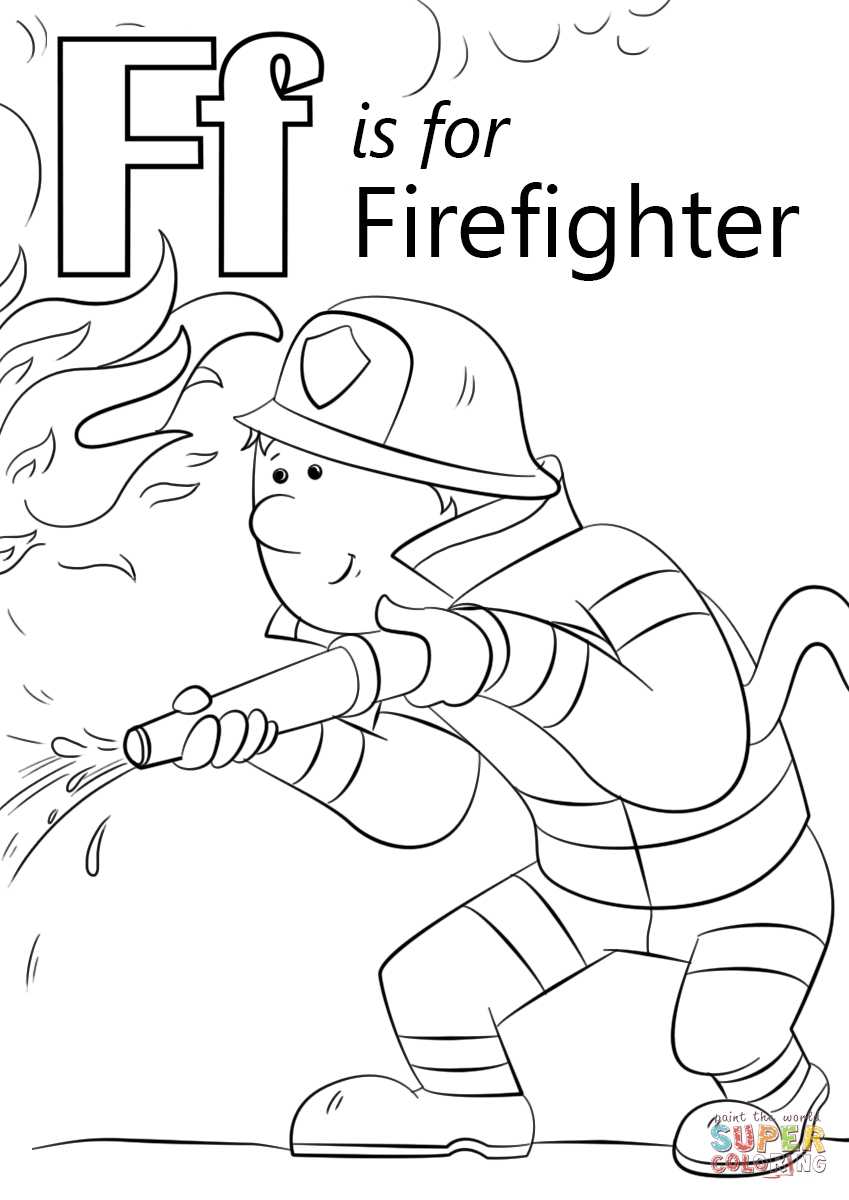 Printable Firefighter Coloring Pages at Free