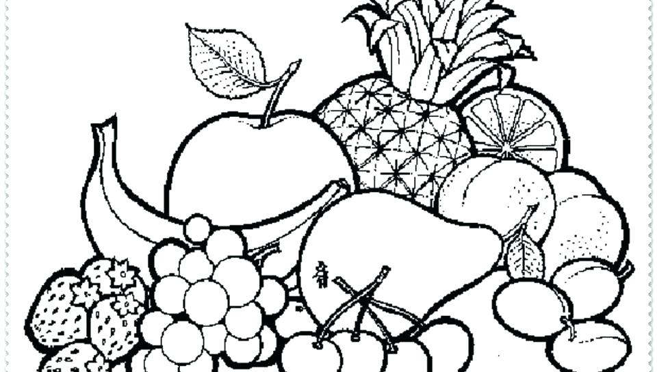 960x544 Fruits And Vegetable Coloring Pages Fruit