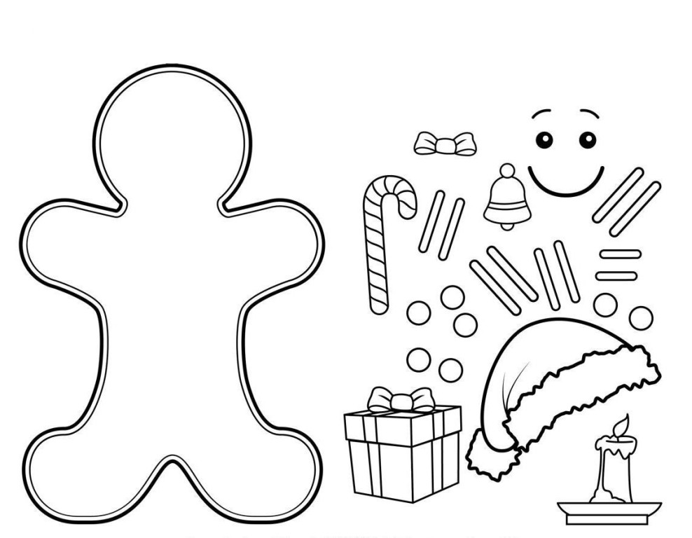 Printable Gingerbread Man Coloring Pages at GetColorings.com | Free
