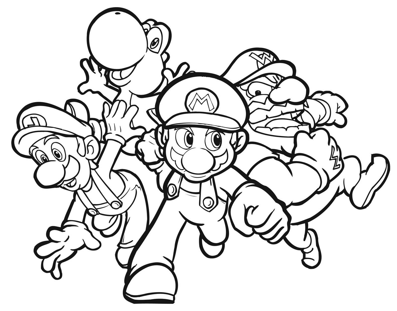 1600x1255 Awesome Super Mario Bros Coloring Pages Gallery Printable