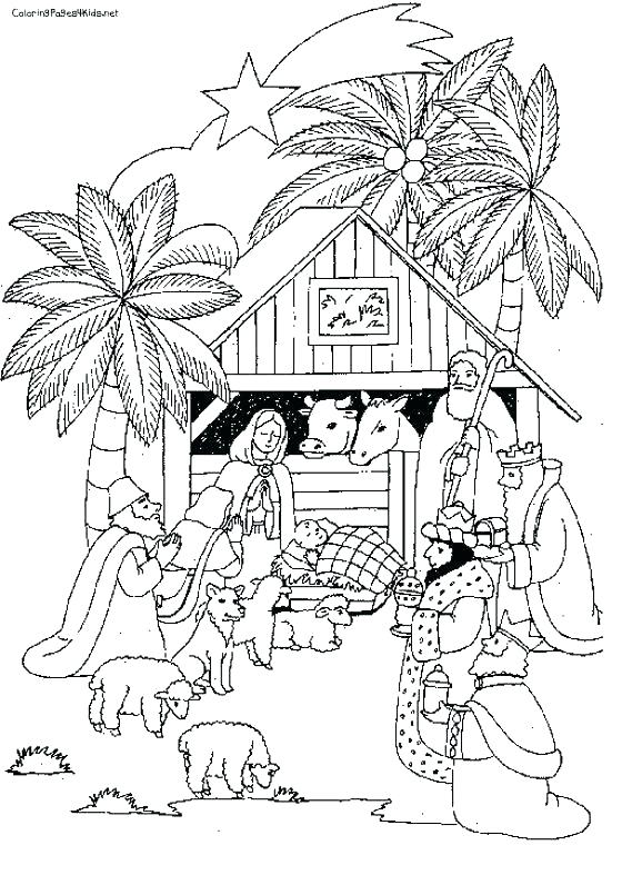 Printable Nativity Coloring Pages at GetColorings.com | Free printable