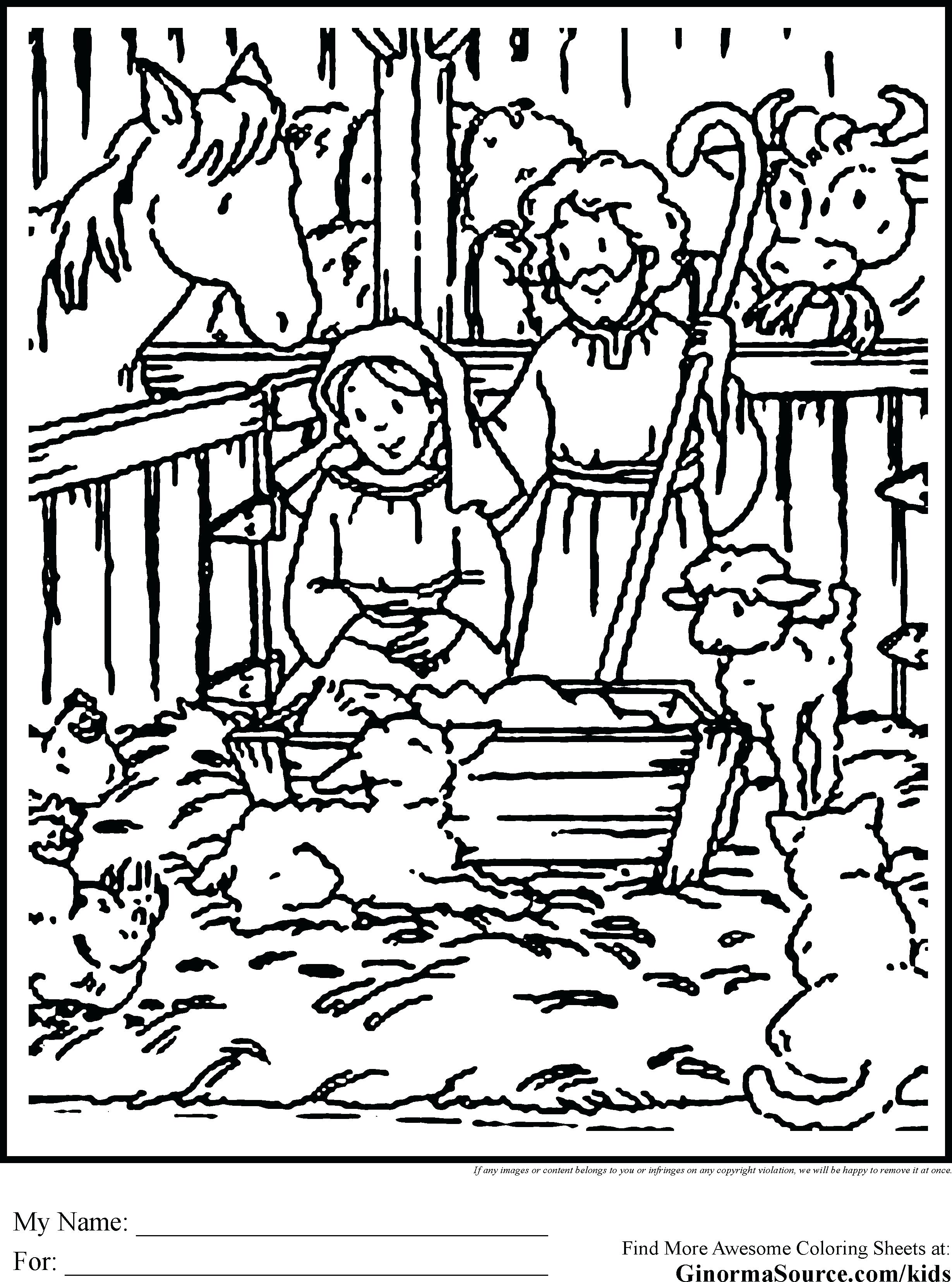 Printable Nativity Scene Coloring Pages at GetColorings ...