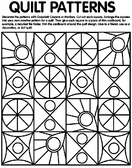 Printable Quilt Patterns Coloring Pages at GetColorings.com | Free