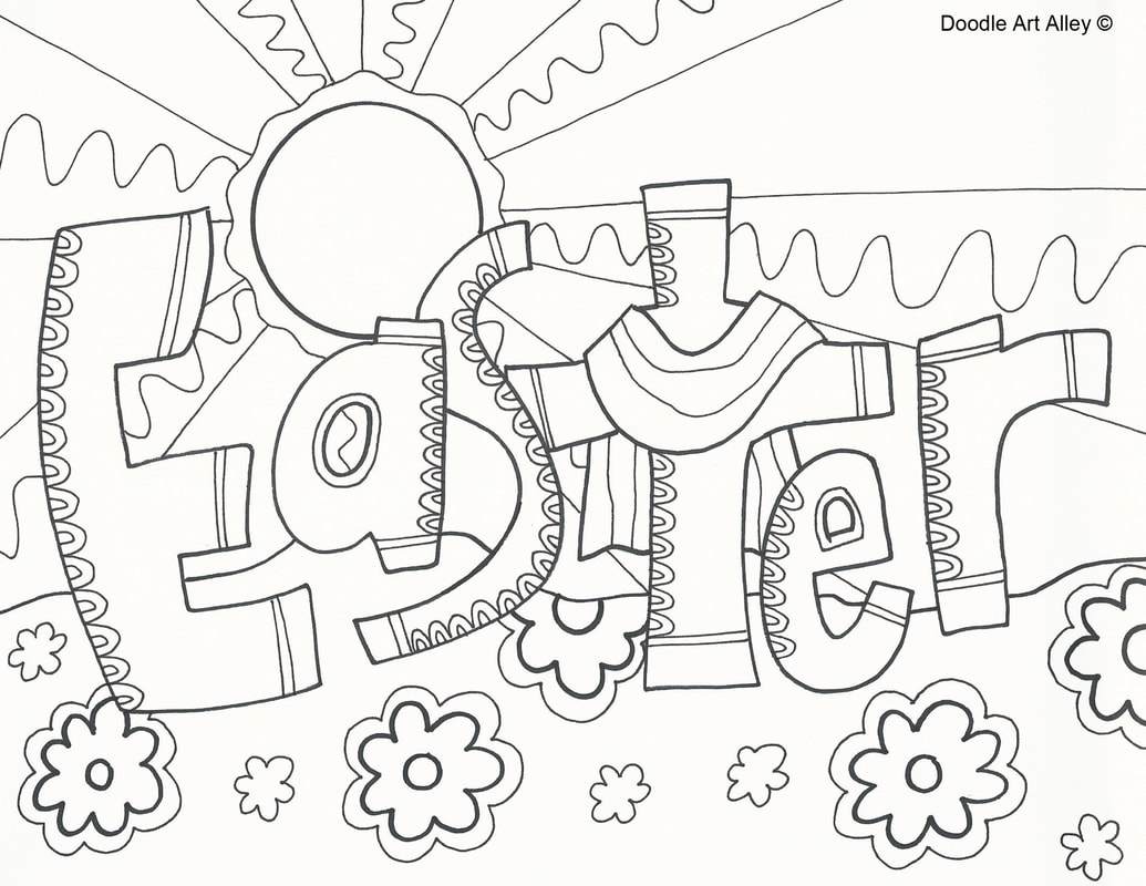 Free Printable Religious Easter Coloring Cards Coloring Pages