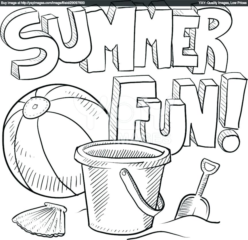 summer coloring pages printable