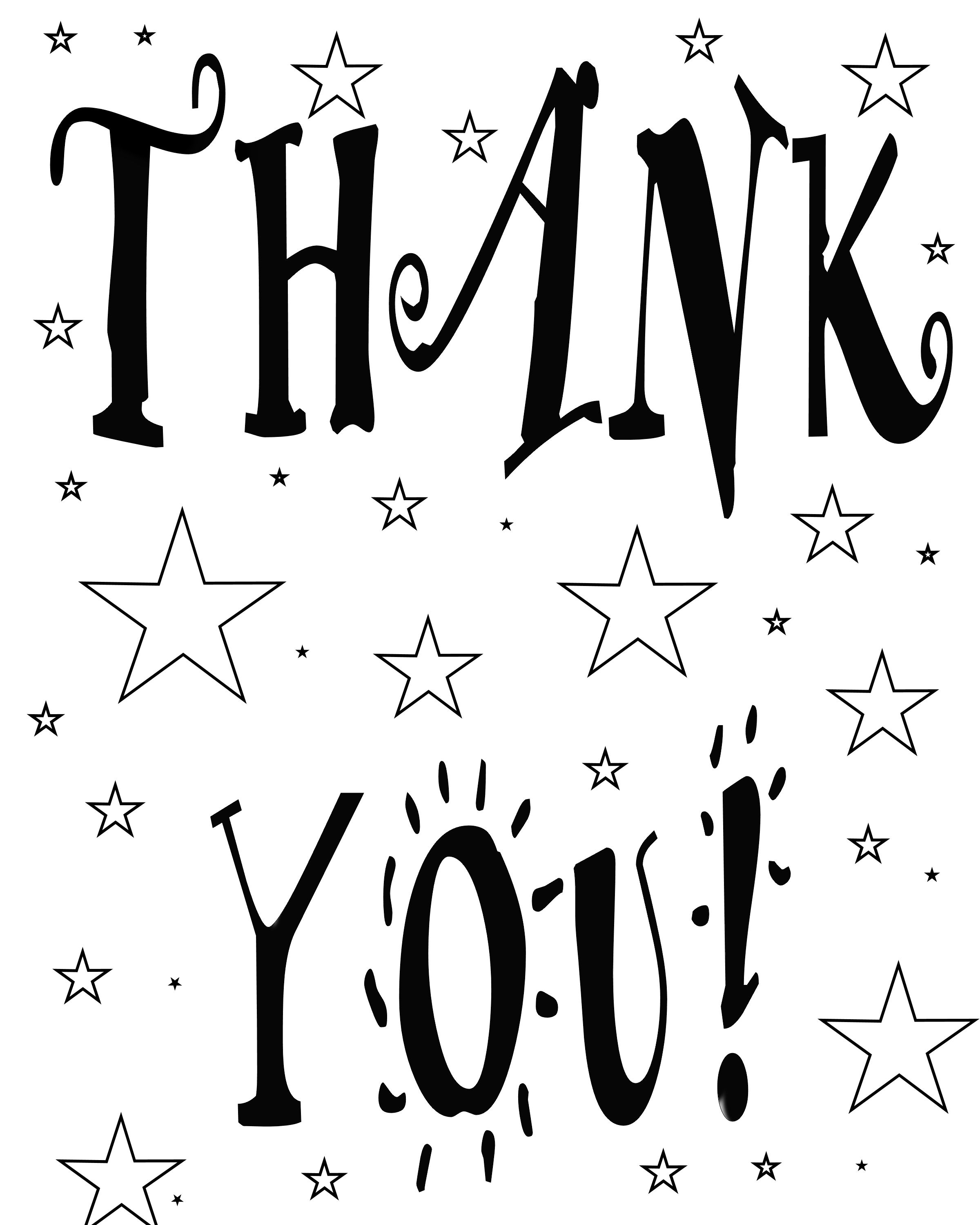 Printable Thank You Coloring Pages At GetColorings Free Printable 