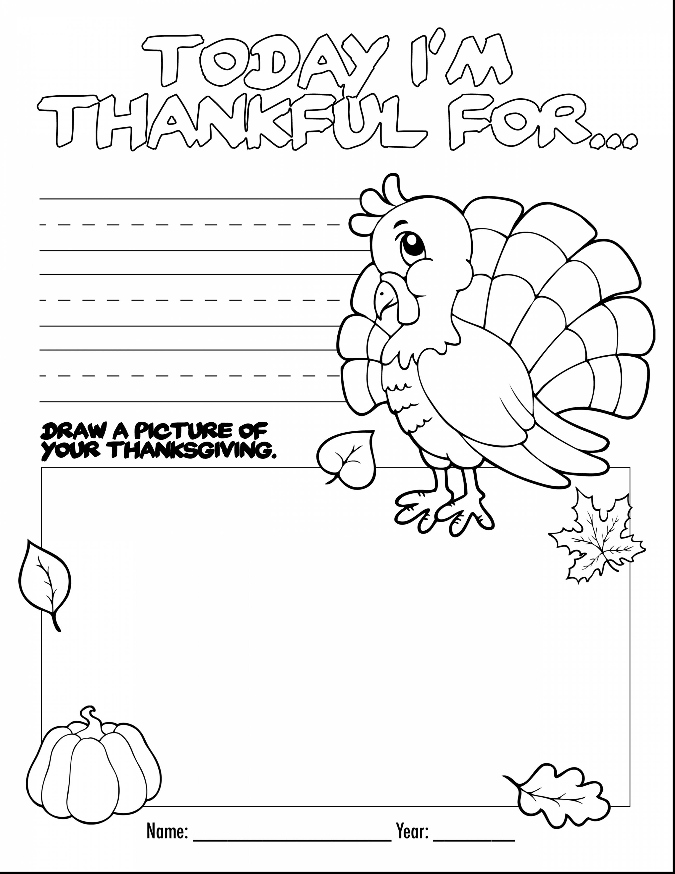 Printable Thanksgiving Coloring Pages at Free