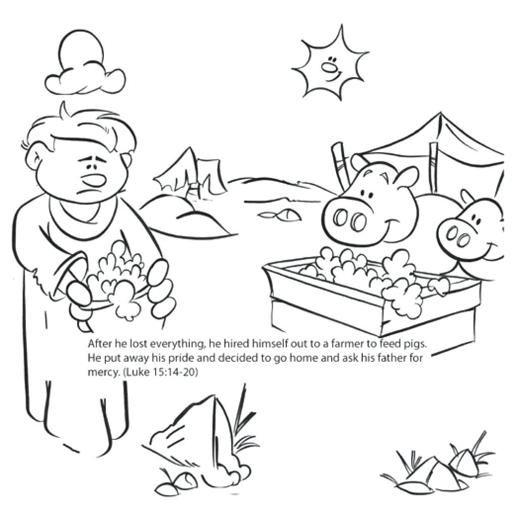 Prodigal Son Coloring Page at GetColoringscom Free