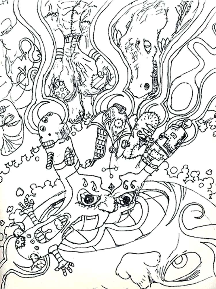 Psychedelic Coloring Pages Print at GetColorings.com | Free printable