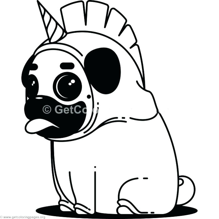 Pug Coloring Pages at GetColorings.com | Free printable colorings pages