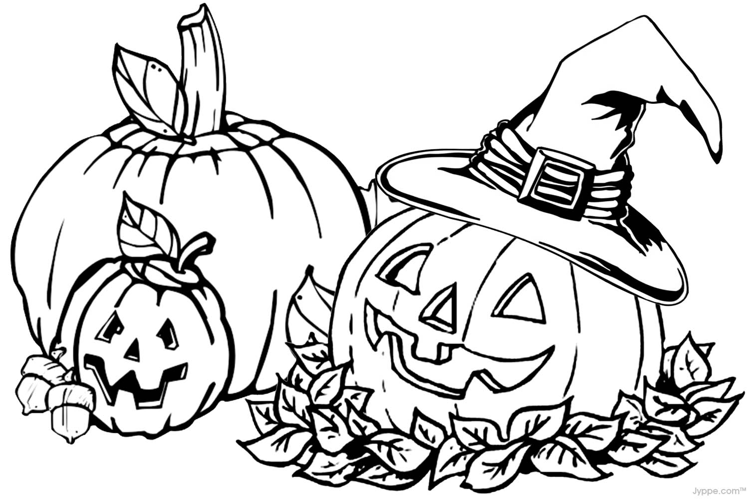 Pumpkin Leaves Coloring Pages at GetColorings.com | Free printable