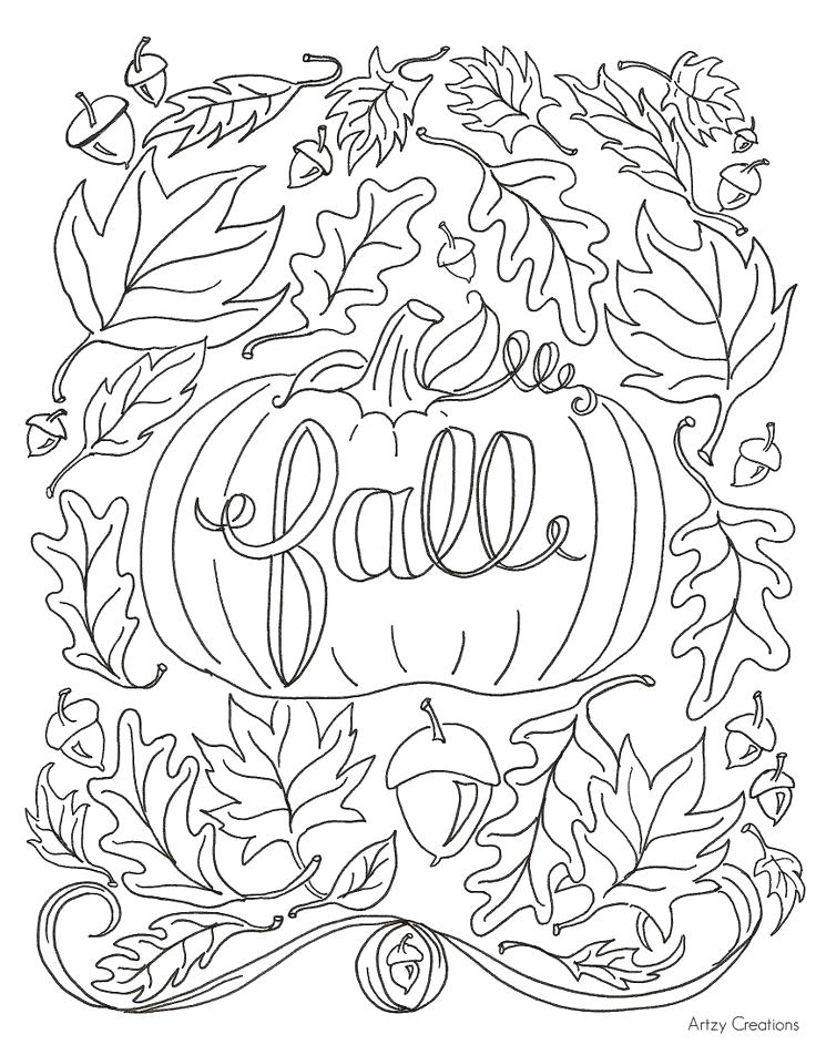 Pumpkin Leaves Coloring Pages at GetColorings.com | Free printable