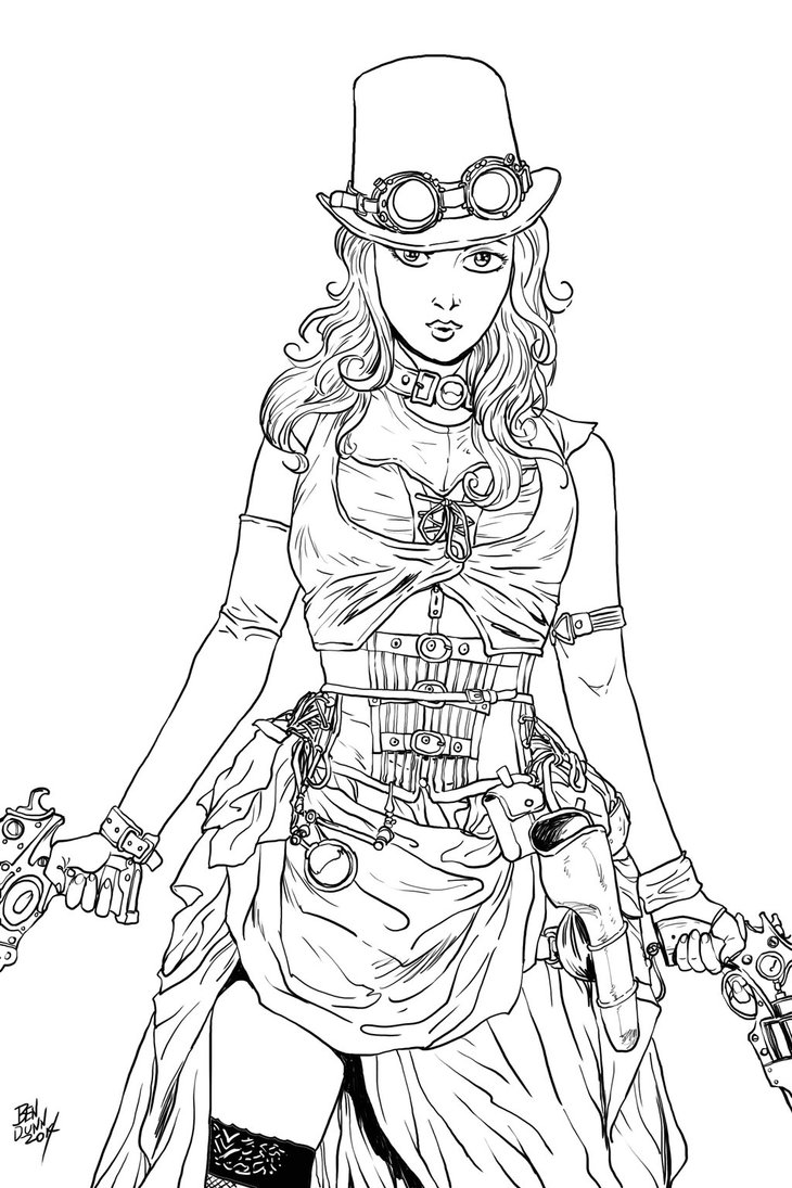 punk girl coloring pages