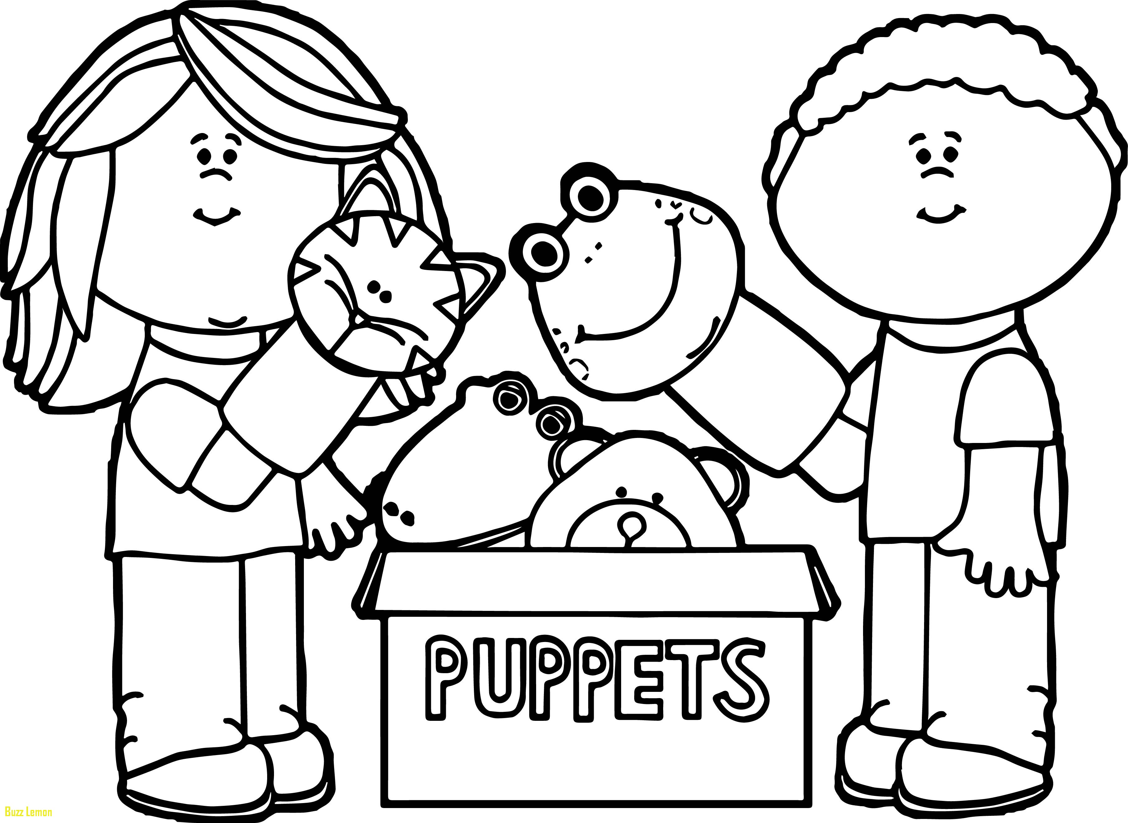 Puppet Coloring Pages at Free printable colorings