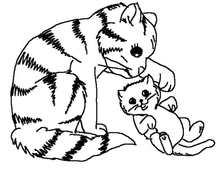 Puppy And Kitten Coloring Pages at GetColorings.com | Free printable