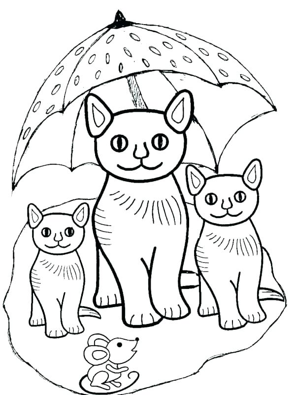 Puppy And Kitty Coloring Pages At Getcolorings.com | Free Printable