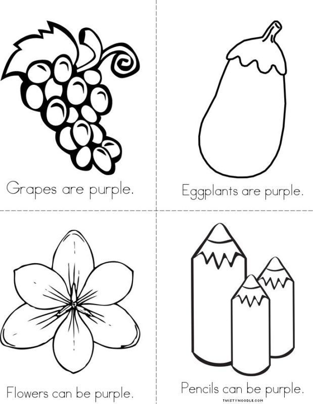 Purple Coloring Pages at Free printable colorings