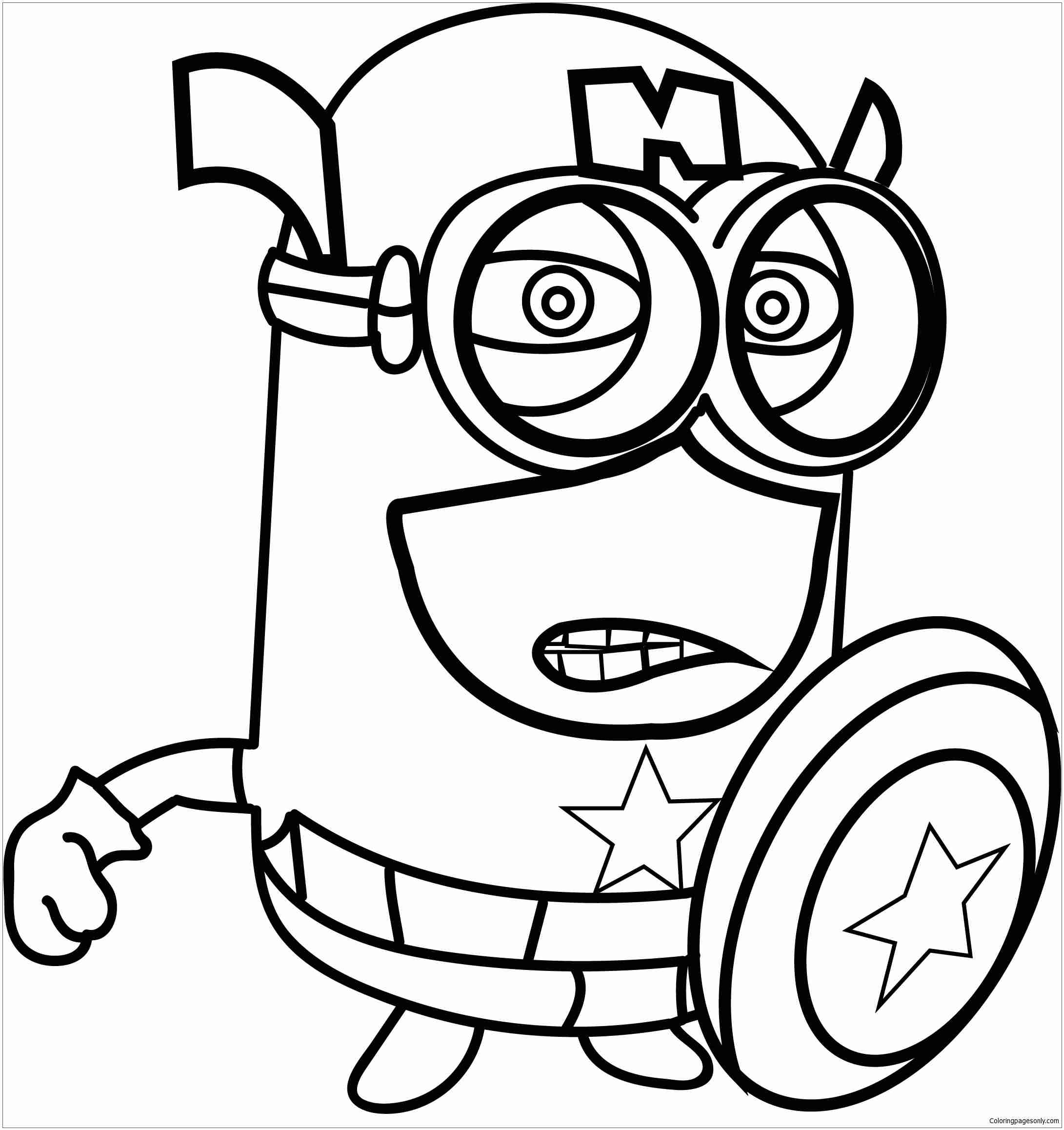 Coloring Pages Minions Minion Coloring Pages Kevin At GetColorings Free Free 