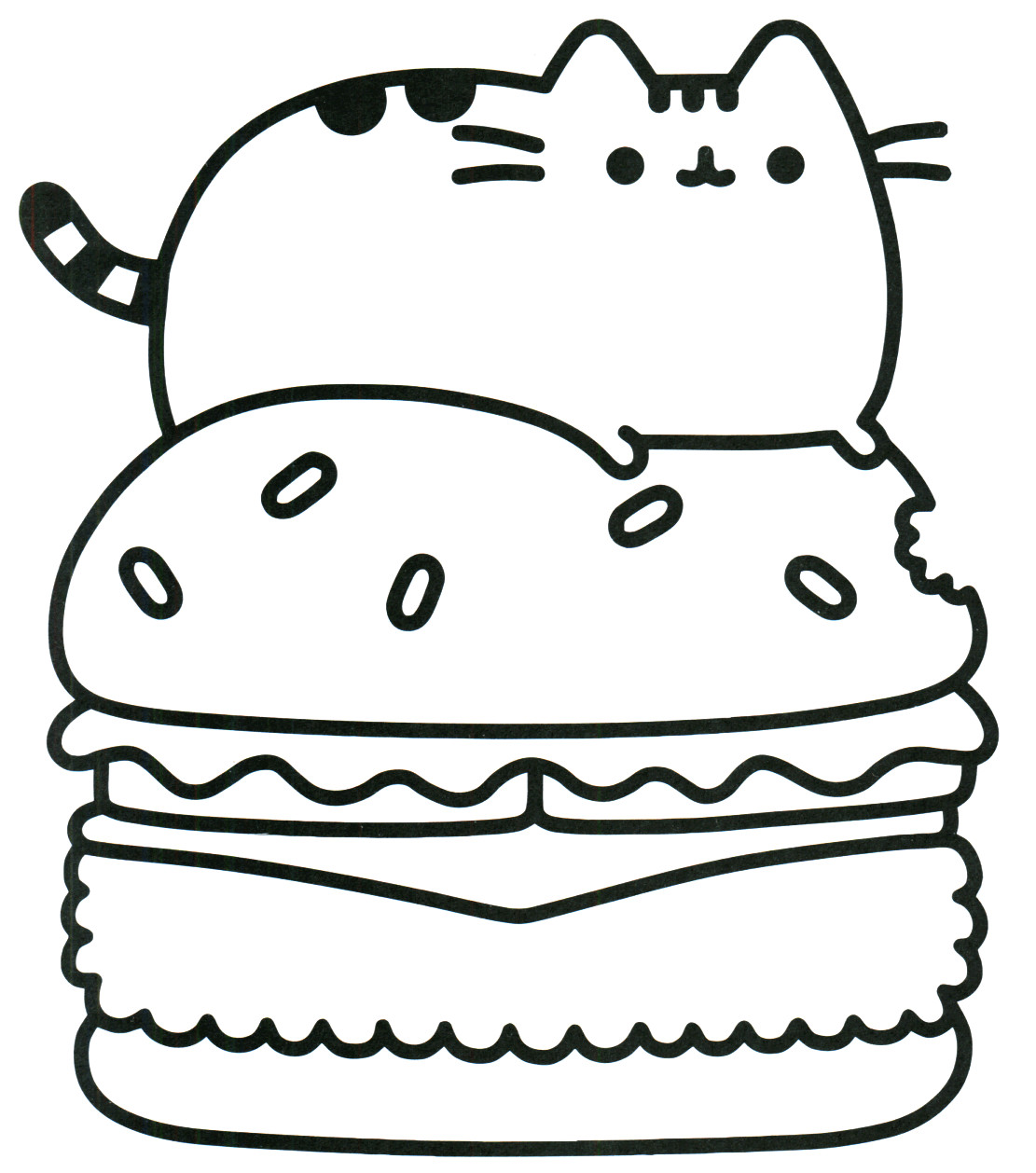 Pusheen Cat Coloring Pages at GetColorings.com | Free ...