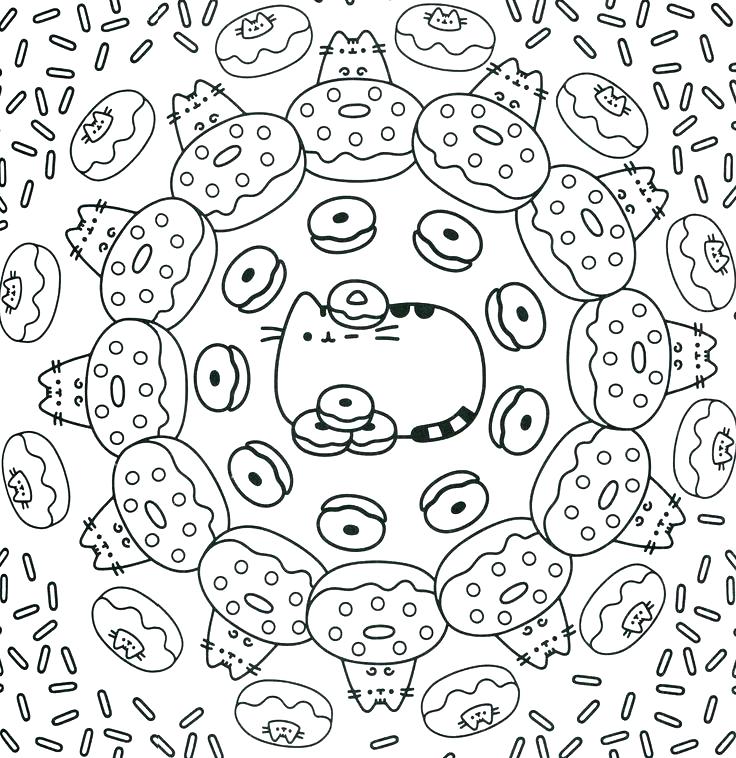 Pusheen Cat Coloring Pages at Free printable