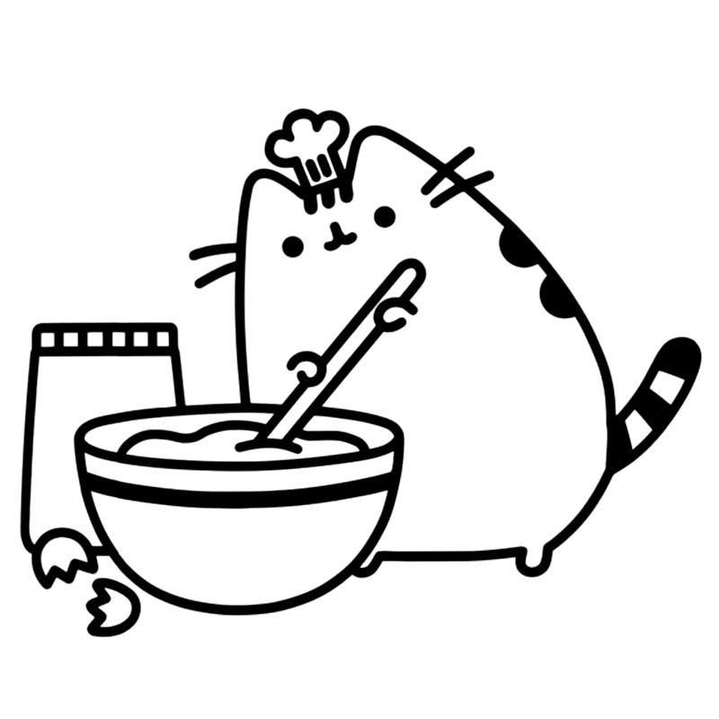 Pusheen Cat Coloring Pages at GetColorings.com | Free printable