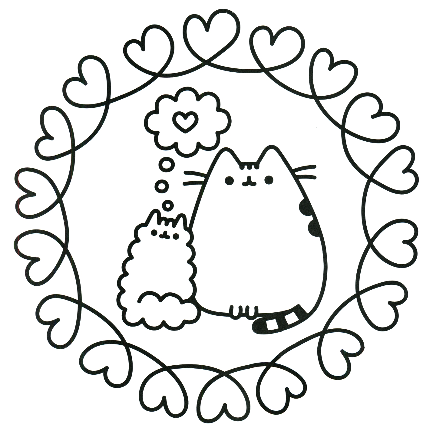 Pusheen Unicorn Coloring Pages at Free printable
