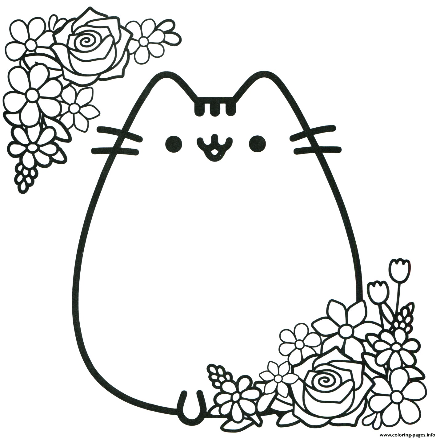 Pusheen Unicorn Coloring Pages at Free printable