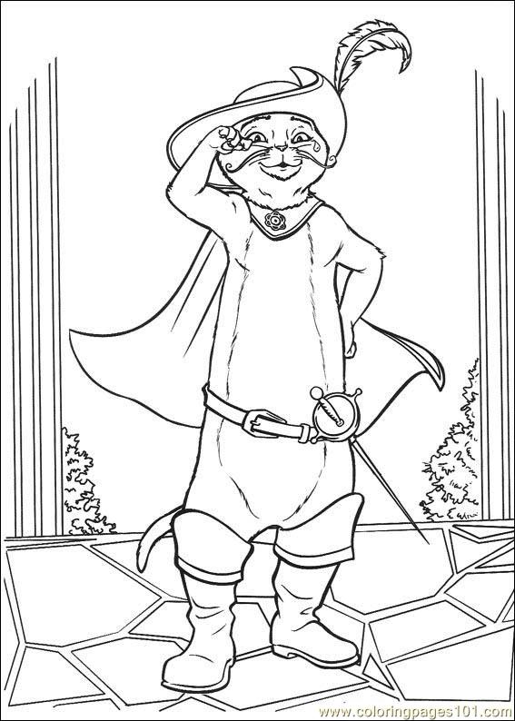 Puss In Boots Coloring Pages at GetColorings.com | Free ...