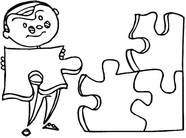 Puzzle Piece Coloring Page at GetColorings.com | Free printable
