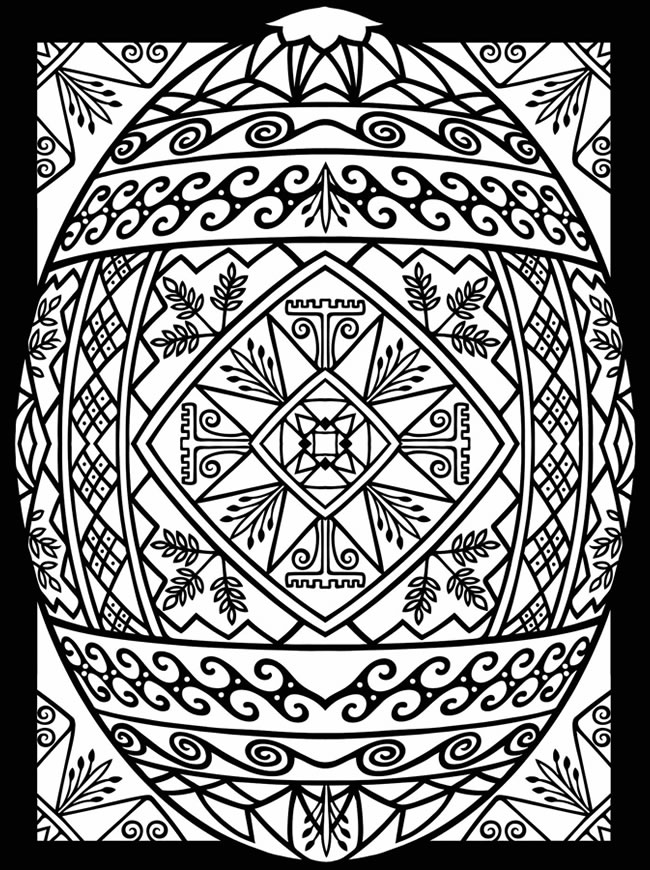 Pysanky Egg Coloring Pages at GetColorings.com | Free ...