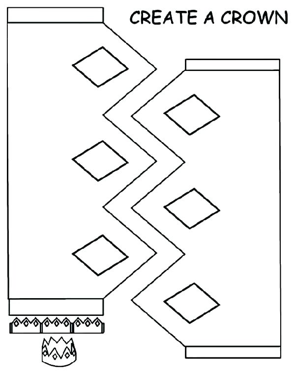 Queen Crown Coloring Page at Free printable