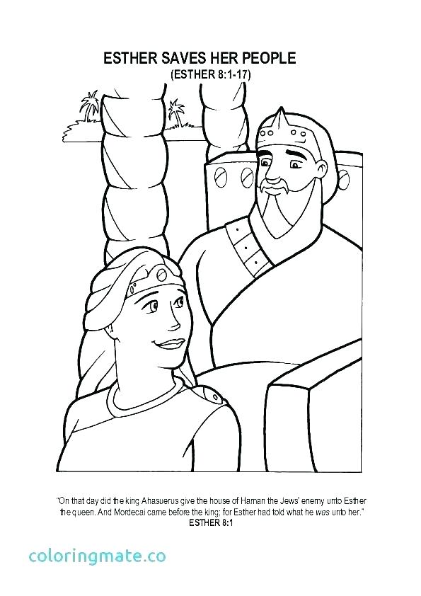 Queen Esther Coloring Pages at GetColoringscom Free