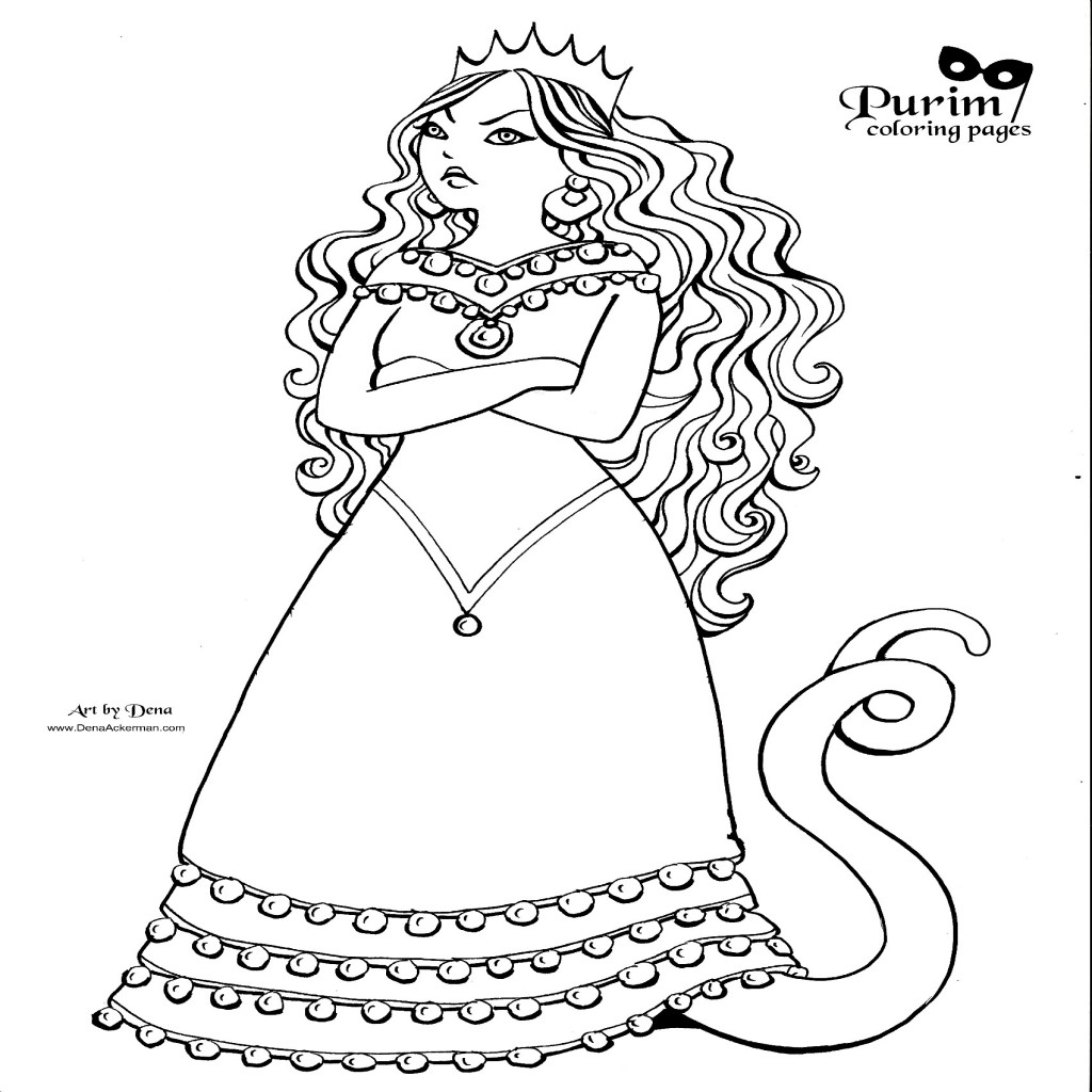 Queen Esther Coloring Pages Printable at Free