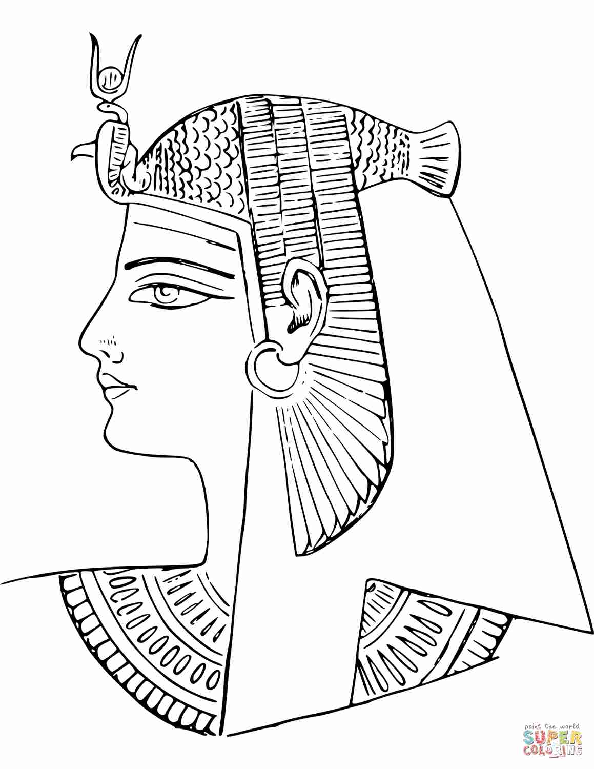 Queen Nefertiti Coloring Pages at GetColorings.com | Free printable