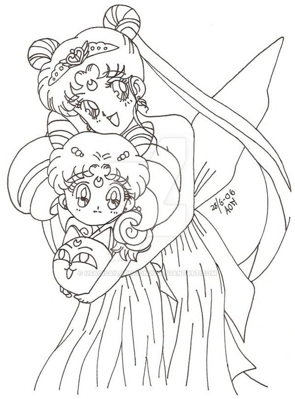 Queen Serenity Coloring Pages at GetColorings.com | Free printable