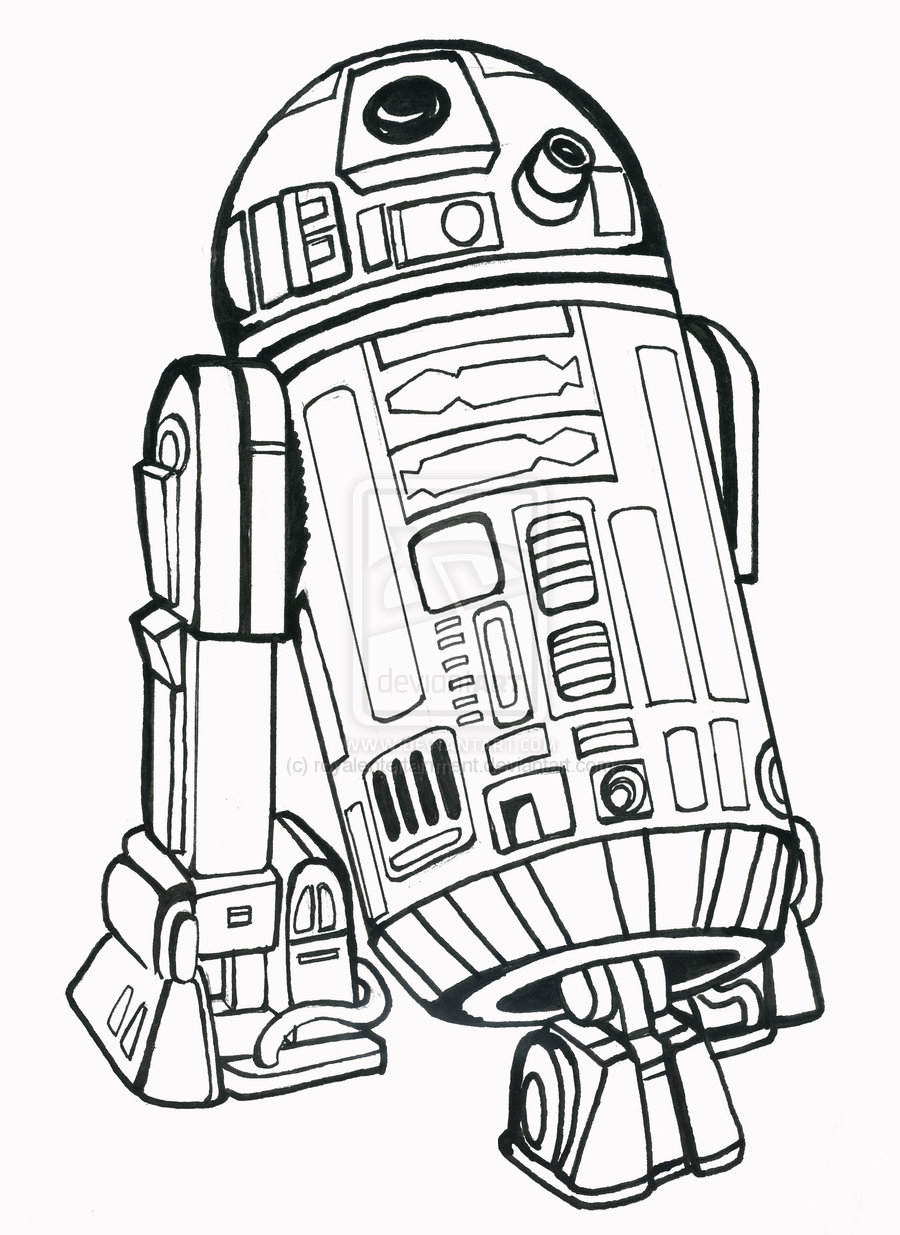 R2d2 Coloring Pages Printable at Free