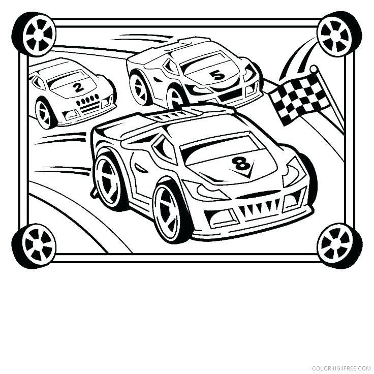 736x736 Race Car Color Pages Classic Coloring A