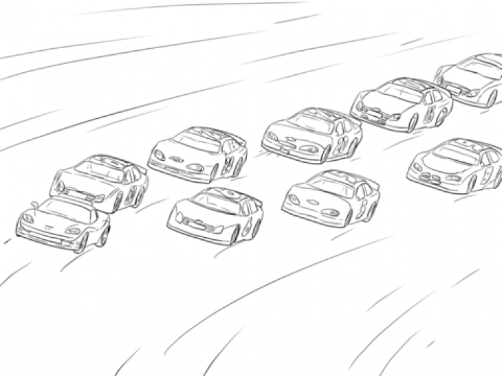 Race Track Coloring Page at GetColorings.com | Free printable colorings