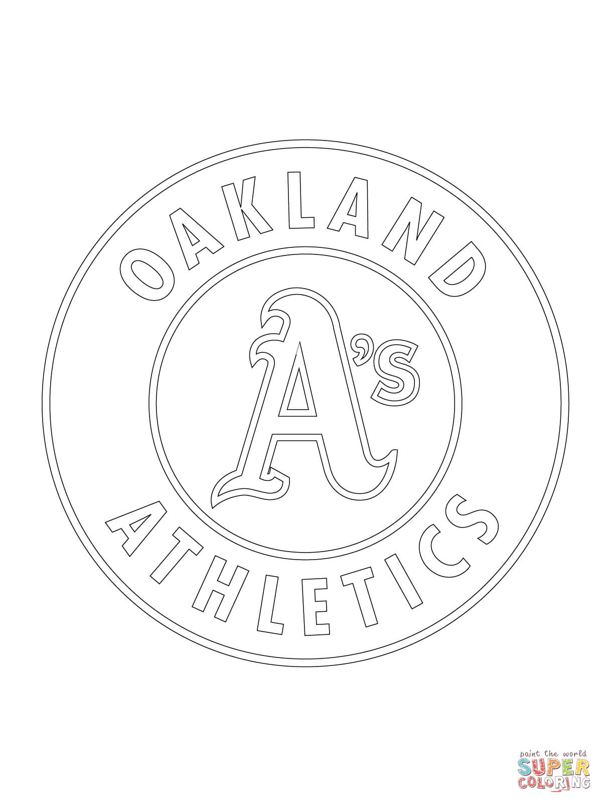 Oakland Raiders Logo Coloring Pages Sketch Coloring Page