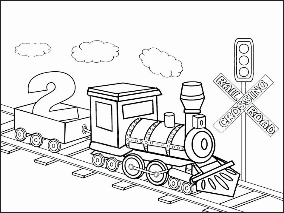 Railroad Crossing Coloring Pages at GetColorings.com | Free printable