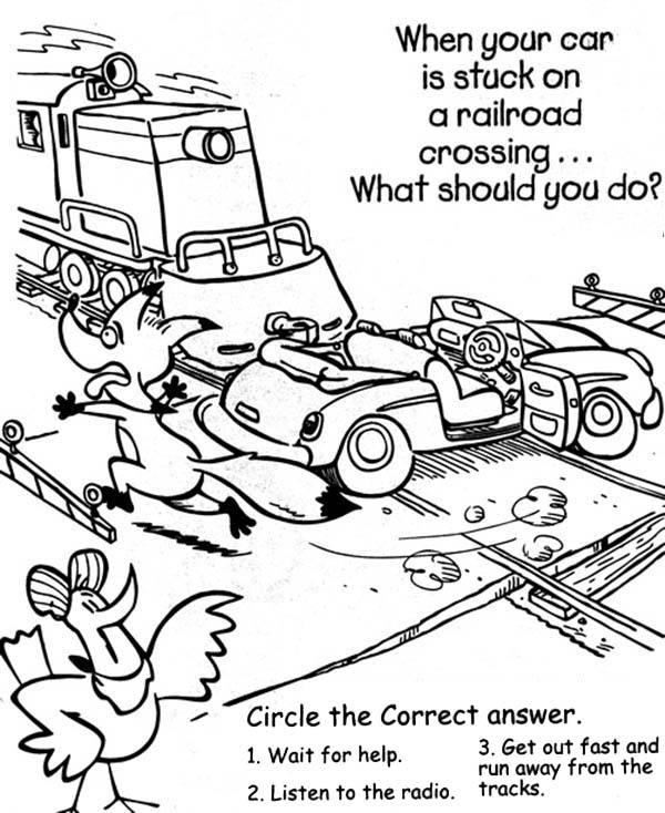 Railroad Crossing Coloring Pages at GetColorings.com | Free printable