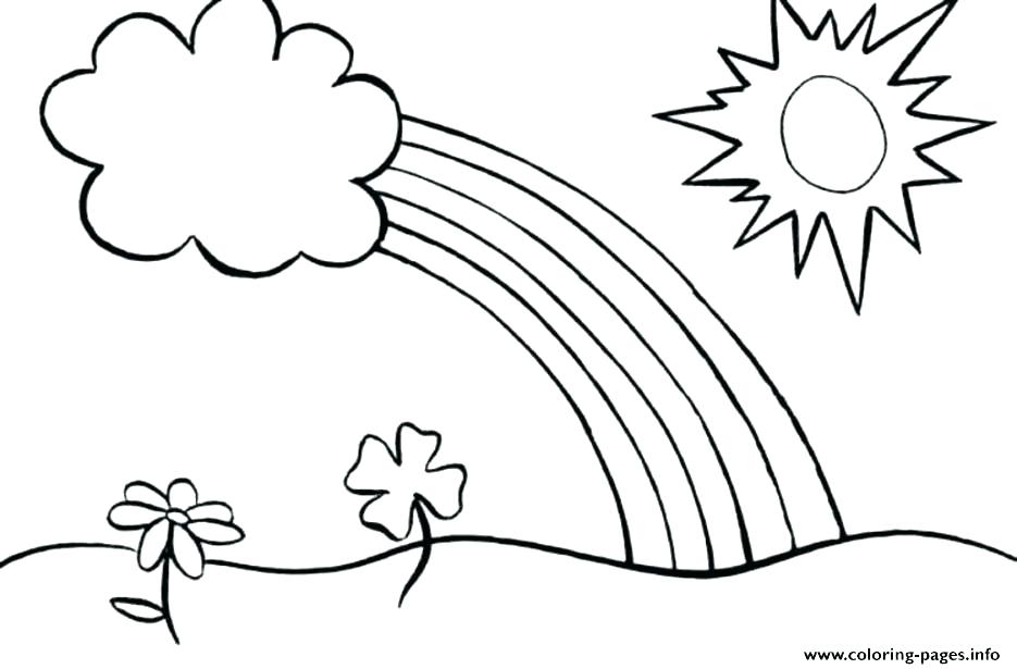 Rainbow Coloring Page Preschool At Getcolorings.com 