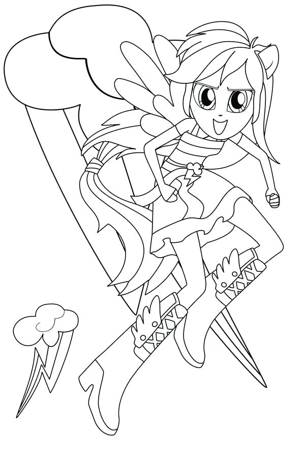 Rainbow Dash Equestria Girl Coloring Page at GetColorings.com | Free printable colorings pages ...