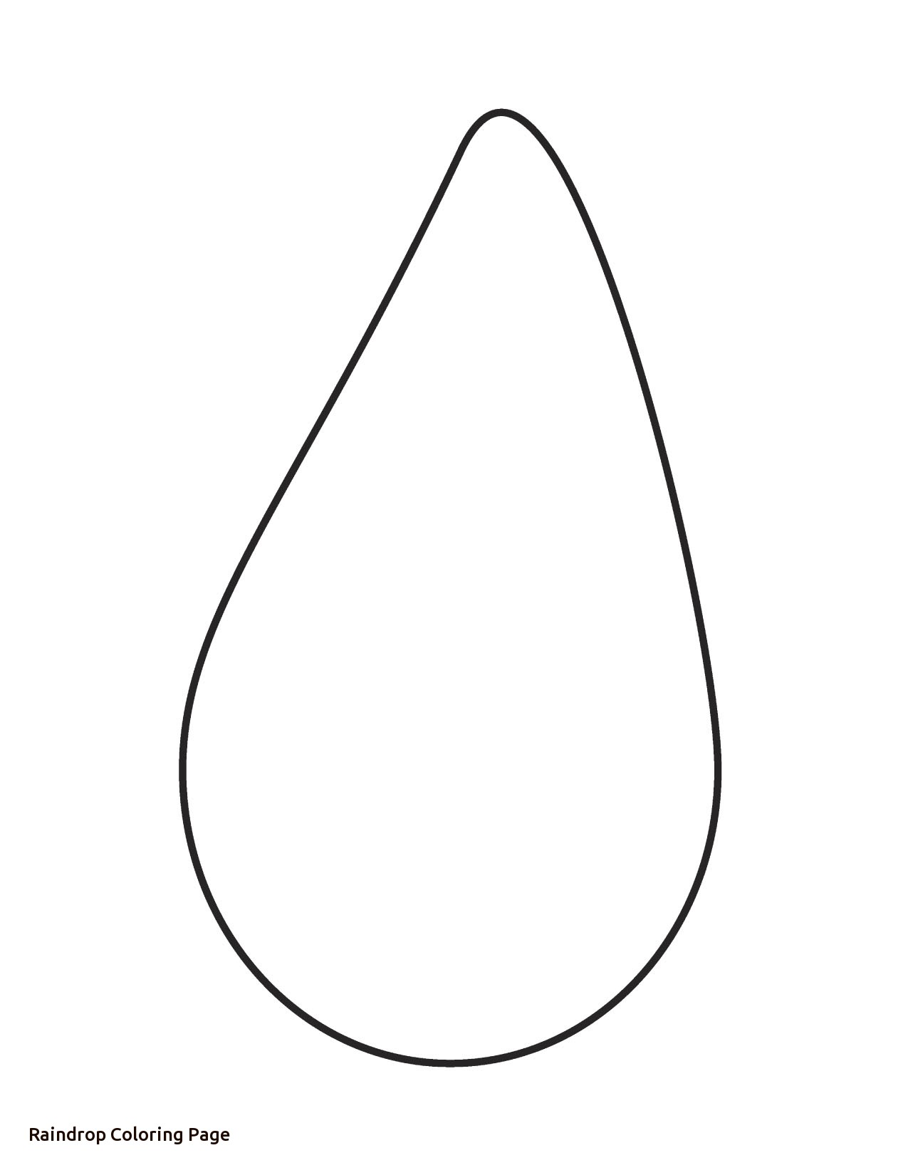 raindrop coloring page