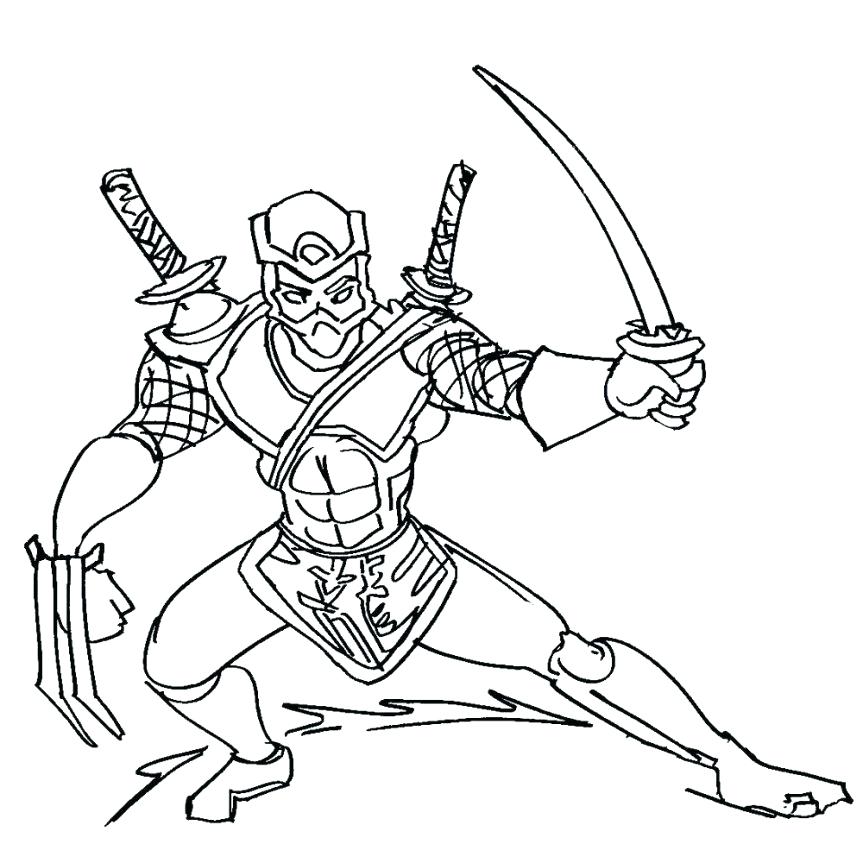 Ninja Ryan Coloring Pages TMNT Printables Ninja Turtle Coloring 