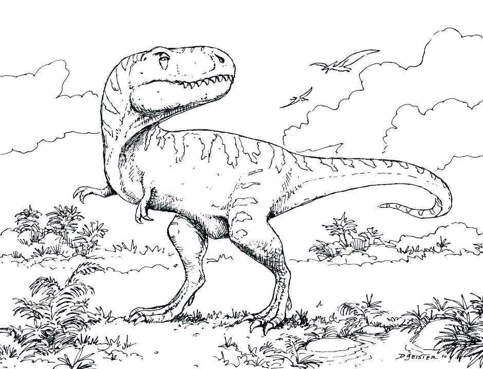 Raptor Dinosaur Coloring Pages at GetColorings.com | Free printable